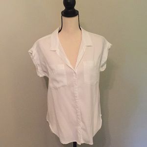 Anthropologie Cloth and Stone white blouse size XS